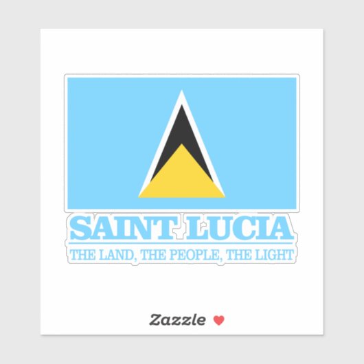 Saint Lucia Sticker (Vel)