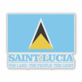 Saint Lucia Sticker (Voorkant)
