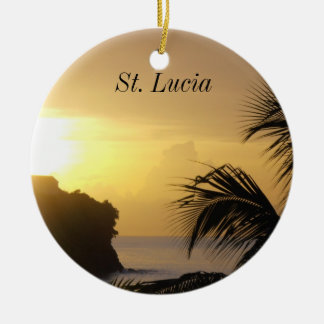 Saint Lucia Sunset Ornament