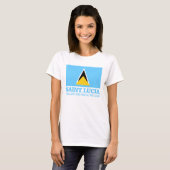 Saint Lucia T-shirt (Voorkant volledig)