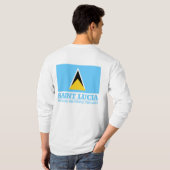 Saint Lucia T-shirt (Achterkant volledig)