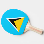 Saint Lucia Tafeltennisbatje (Zijkant)