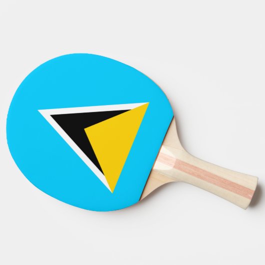 Saint Lucia Tafeltennisbatje (Zijkant)
