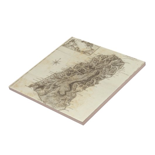 Saint Lucia Tegeltje (Zijkant)