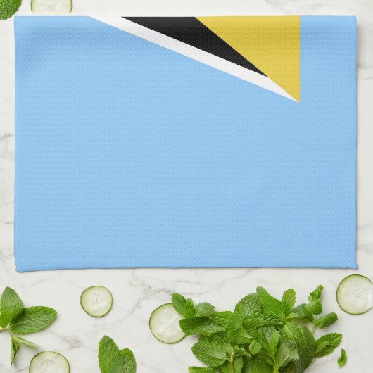 Saint Lucia Theedoek (Gevouwen)