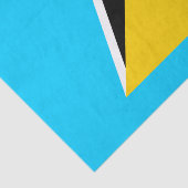 Saint Lucia Tissuepapier (Detail)