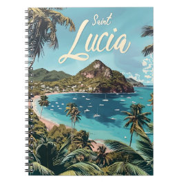 Saint Lucia Tropical Beach Notitieboek