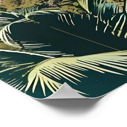 Saint Lucia Tropical Beach Poster (Hoek)