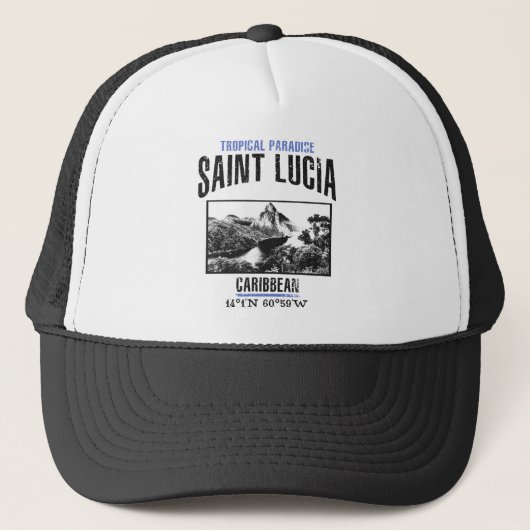 Saint Lucia Trucker Pet (Voorkant)
