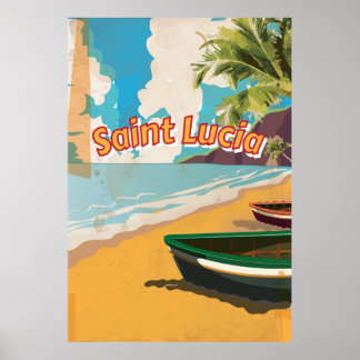 Saint Lucia  vakantie-Poster Poster
