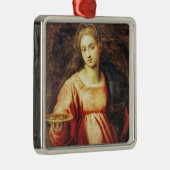 Saint Lucia van Zweden Metalen Ornament (Rechts)