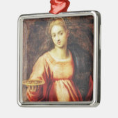 Saint Lucia van Zweden Metalen Ornament (Links)