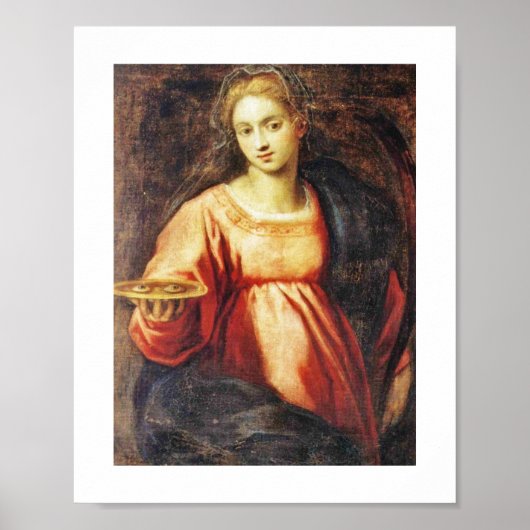 Saint Lucia van Zweden Poster (Voorkant)