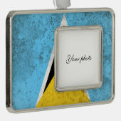 Saint Lucia Verzilverd Omlijst Ornament (Rechts)