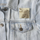 Saint Lucia Vierkante Button 5,1 Cm (In situ)