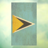 Saint Lucia Vlag  ontwerp Raamsticker (Vel 3)