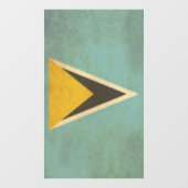 Saint Lucia Vlag  ontwerp Raamsticker (Vel)