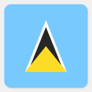 Saint Lucia Vlag Sticker