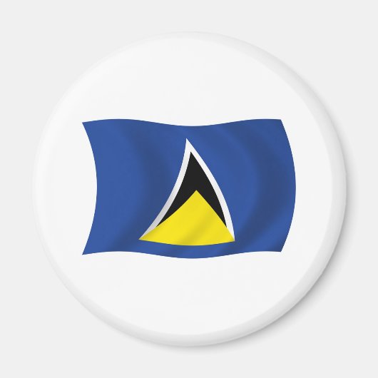 Saint Lucia Vlagmagneet Magneet (Voorkant)