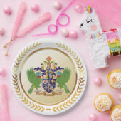 Saint Lucia wapenschild Papieren Bordje (Feest)