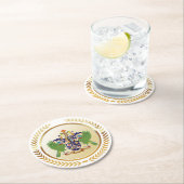 Saint Lucia wapenschild Ronde Kartonnen Onderzetter (Insitu)