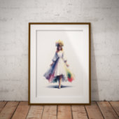 Saint Lucia Waterverf Poster