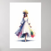 Saint Lucia Waterverf Poster (Voorkant)