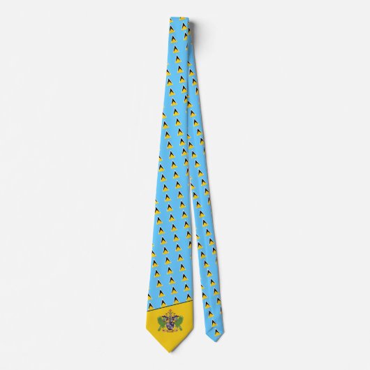 Saint Luciaanse Vlag & Wapen, Saint Lucia Stropdas (Voorkant)