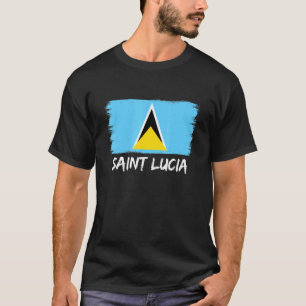 Saint Lucian Flag Saint Lucia T-shirt