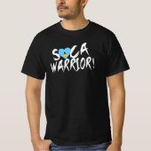 Saint Lucian Soca Warrior Saint Lucia Vlag Carnava T-shirt (Voorkant)