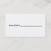 Saint Lucie County Sheriff Visitekaartje (Achterkant)