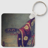 Saint Lucy beroemd gemaakt door Cusco School Sleutelhanger (Achterkant)