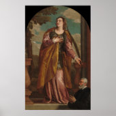 Saint Lucy en een Donor - Veronese Fine Art Poster (Voorkant)
