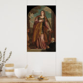 Saint Lucy en een Donor - Veronese Fine Art Poster (Keuken)