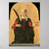 Saint Lucy - Francesco del Cossa Fine Art Poster (Voorkant)