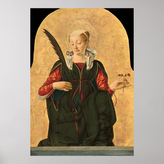 Saint Lucy - Francesco del Cossa Fine Art Poster (Voorkant)