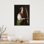 Saint Lucy - Francisco de Zurbarán Fine Art Poster (Keuken)