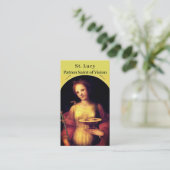 Saint Lucy  Gebed Kaart Contactkaartje (Staand voorkant)