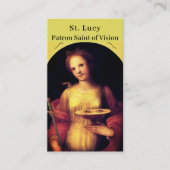 Saint Lucy  Gebed Kaart Contactkaartje (Voorkant)