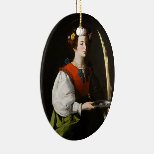 Saint Lucy Kerstornament Keramisch Ornament (Rechts)