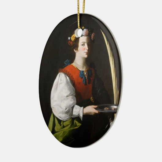 Saint Lucy Kerstornament Keramisch Ornament (Links)