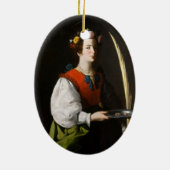 Saint Lucy Kerstornament Keramisch Ornament (Achterkant)