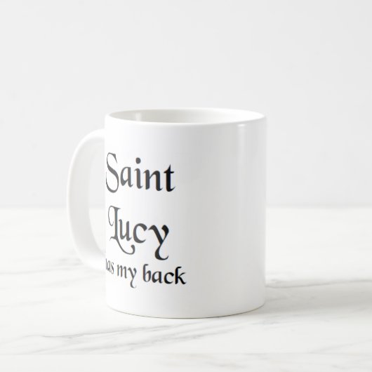 saint lucy koffie mok (Voorkant links)