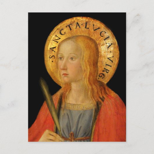 Saint Lucy Lucia c1470 Briefkaart (Voorkant)