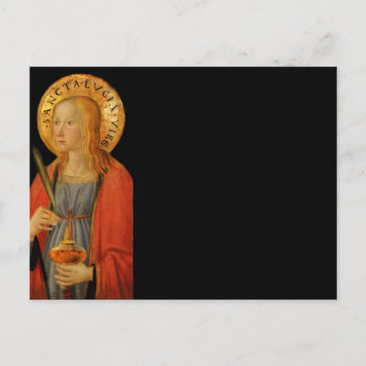 Saint Lucy Lucia c1470 Briefkaart (Voorkant)