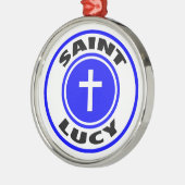 Saint Lucy Metalen Ornament (Links)