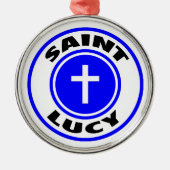 Saint Lucy Metalen Ornament (Voorkant)