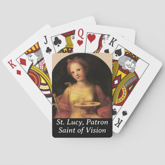 Saint Lucy Pokerkaarten (Achterkant)
