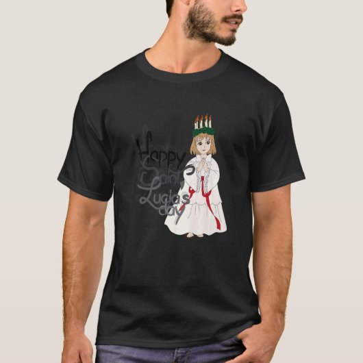 Saint Lucy Saint Lucia patron van de ogen en de bl T-shirt (Voorkant)