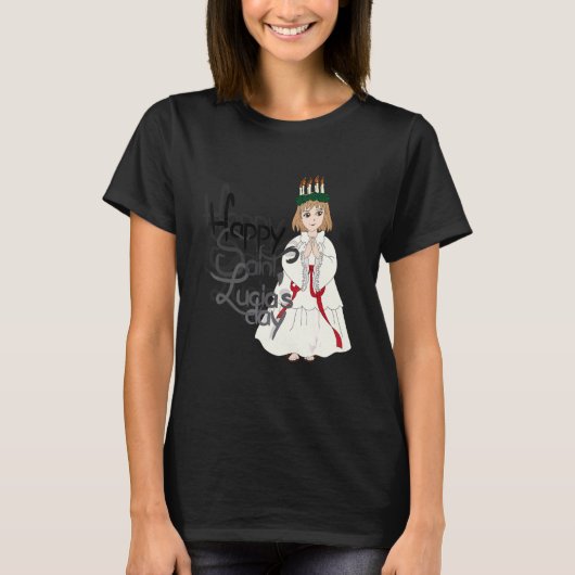 Saint Lucy Saint Lucia patron van de ogen en de bl T-shirt (Voorkant)